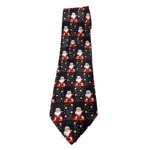 Santa Claus Stars Pattern Necktie 39k